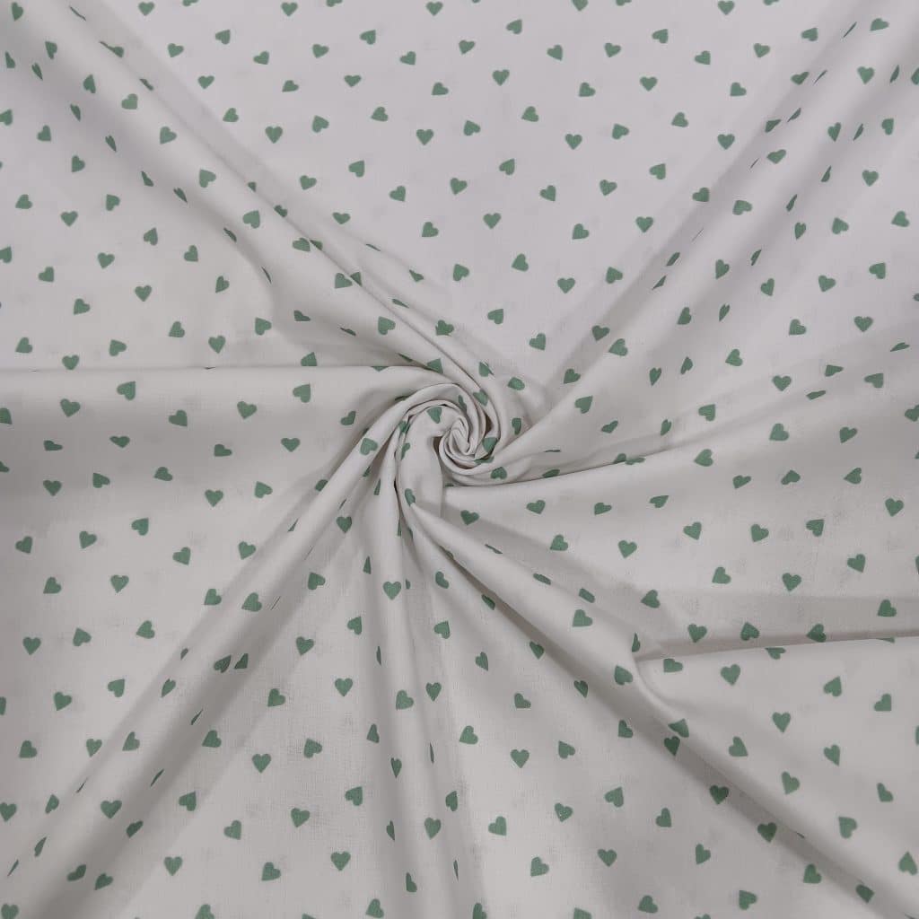 algodón-blanco-corazones-verdes
