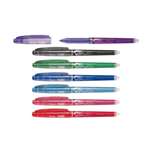 Boligrafo frixion borrable al calor gama de color
