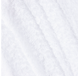 Toalla o rizo de algodón 100% en color blanca ideal para toallas ,albornoces y ropa de hogar.