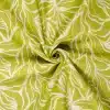 muselina-algodón-100%-color-verde-lima-abstracto Tela en muselina de algodón 100% con un estampado abstracto en verde lima y blanco, tejido muy suave