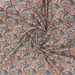 Algodón 100% estampado sobre animal prin de colores un estampado de tocado africano