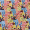 tela-algodon-patrulla-canina-estampada-infantil-2 Tela algodón Patrulla Canina con estampado de personajes en cuadros de colores azul, amarillo y rojo