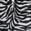 Mutón animal estampado cebra en blanco y negro con textura suave