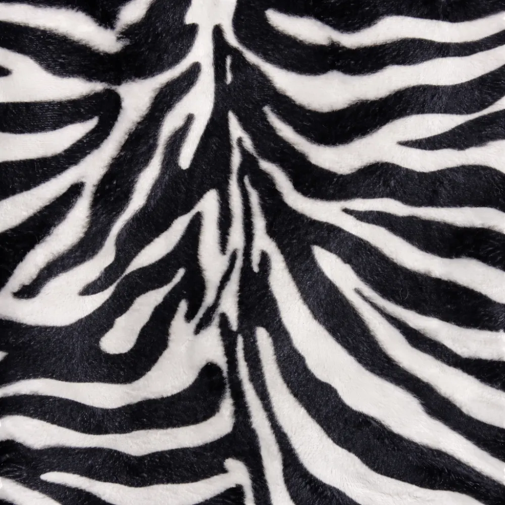 Tela de pelo estampado animal tipo cebra y dálmata ideal para disfraces y carnaval