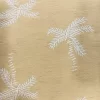 tela-viscosa-lino-palmeras-amarillo-claro-1 Tela viscosa lino amarillo claro estampada con palmeras blancas con diseño tropical de palmeras