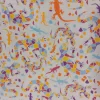 Tela de algodón estampada Salamandra de Gaudí con diseño de salamandras multicolor sobre fondo claro