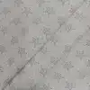 tela-algodon-blanca-estrellas-punteadas-grises-2 Tela de algodón blanca con estrellas punteadas grises y pequeñas estrellas distribuidas sobre fondo blanco.