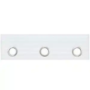 cinta de cortina de ojal en blanco