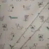 Tela de algodón estampada con perros divertidos - Thumbnail Image 2